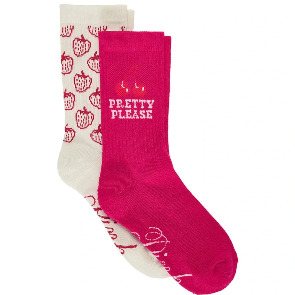 PINK Victoria’s Secret 2-Pack Crew Socks